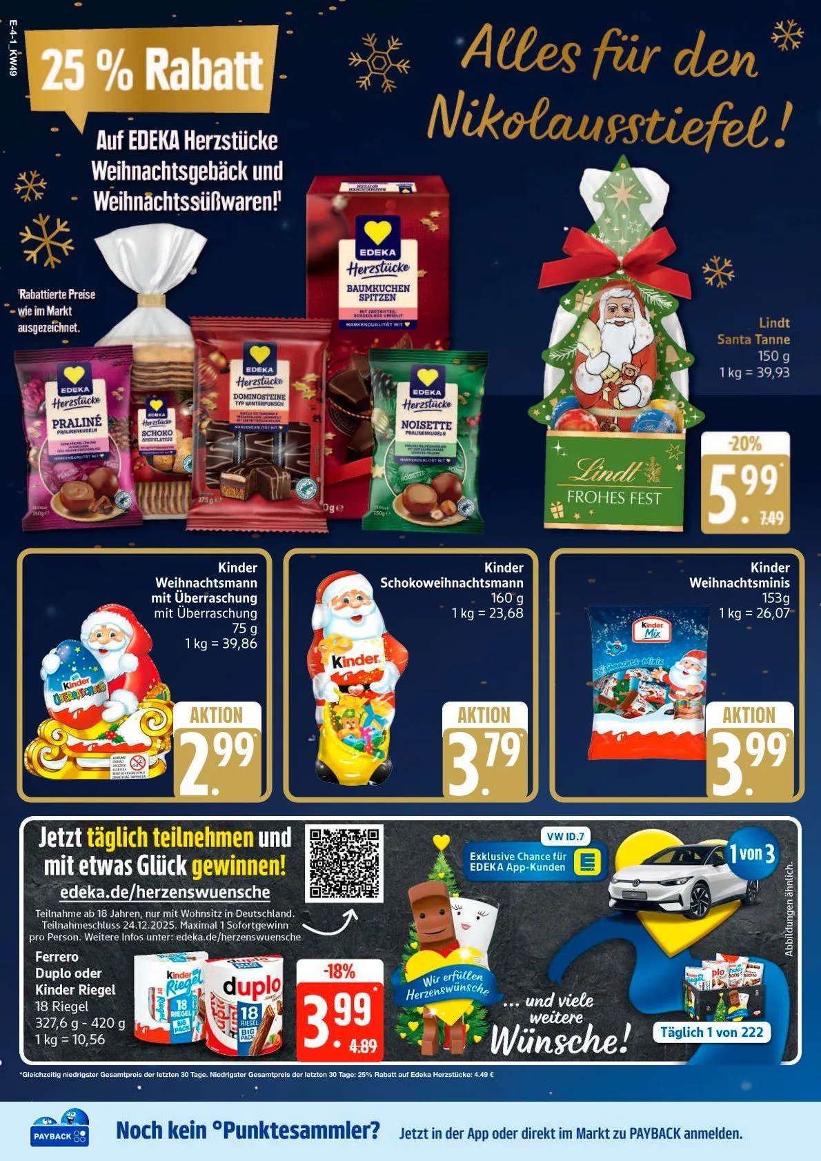 Edeka Angebote von 1. Dezember bis 6. Dezember 2025 - Prospekt seite 4
