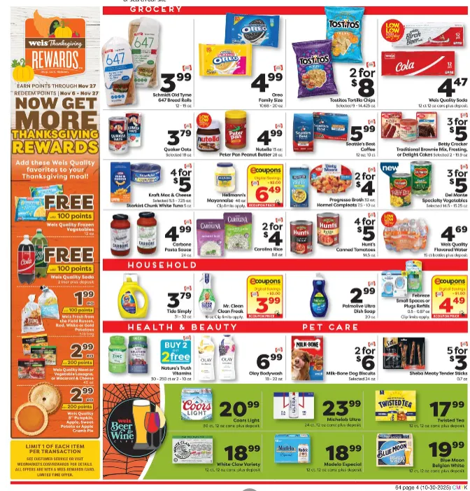 Weekly ad Weis Sales from October 30 to November 5 2025 - Page 4