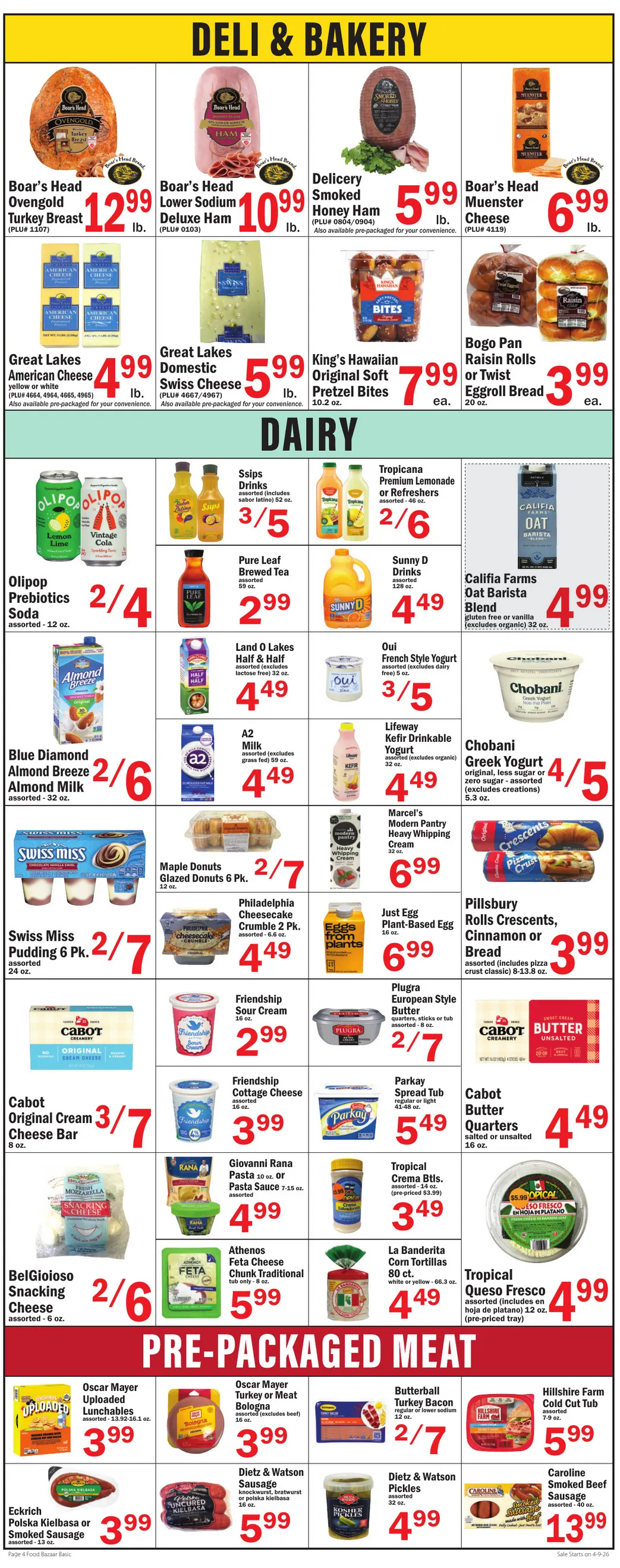 Weekly ad Food Bazaar Sales from April 9 to April 15 2026 - Page 4