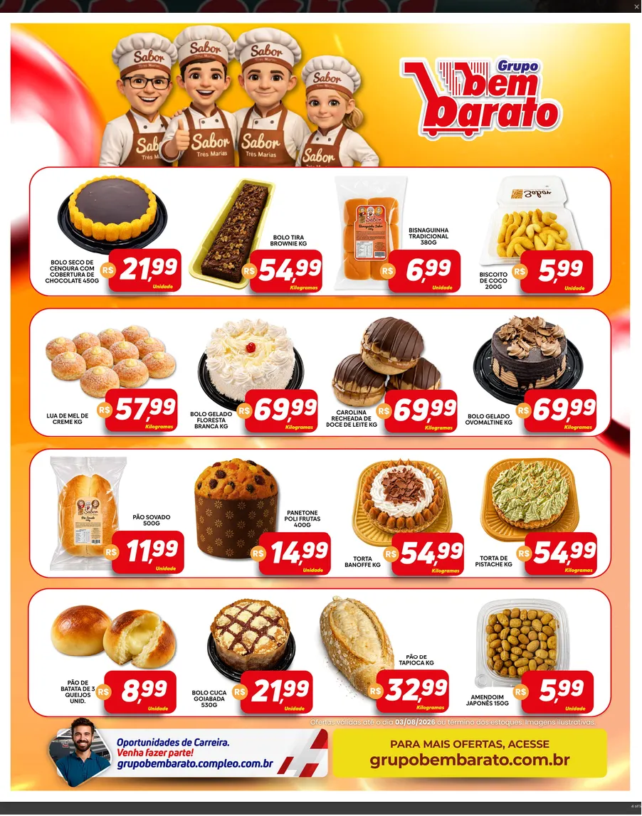 Encarte de  Folhetos Bem Barato 28 de julho até 3 de agosto 2026 - Pagina 3