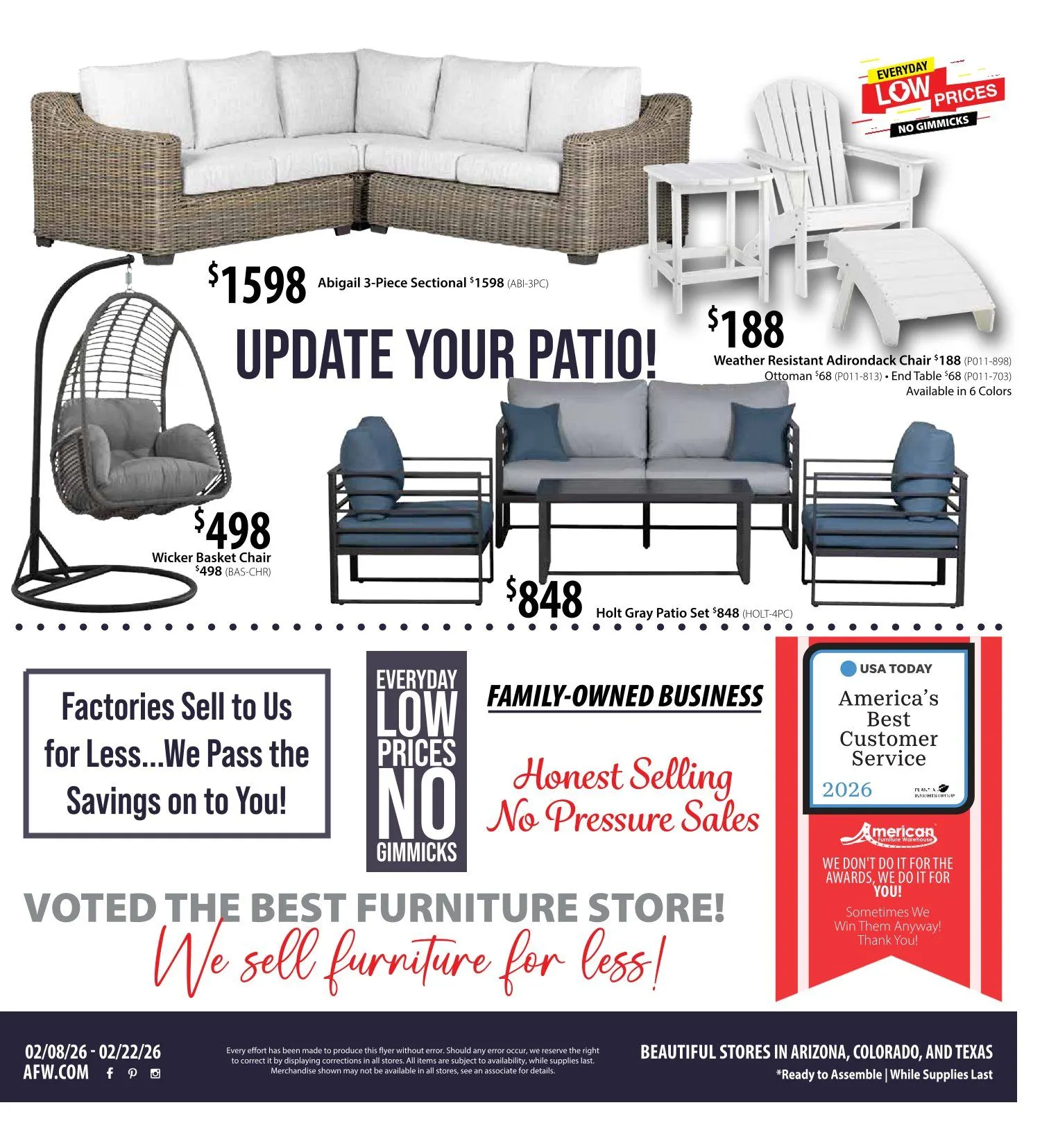 Weekly ad American Furniture Warehouse Sales from February 8 to February 22 2026 - Page 4