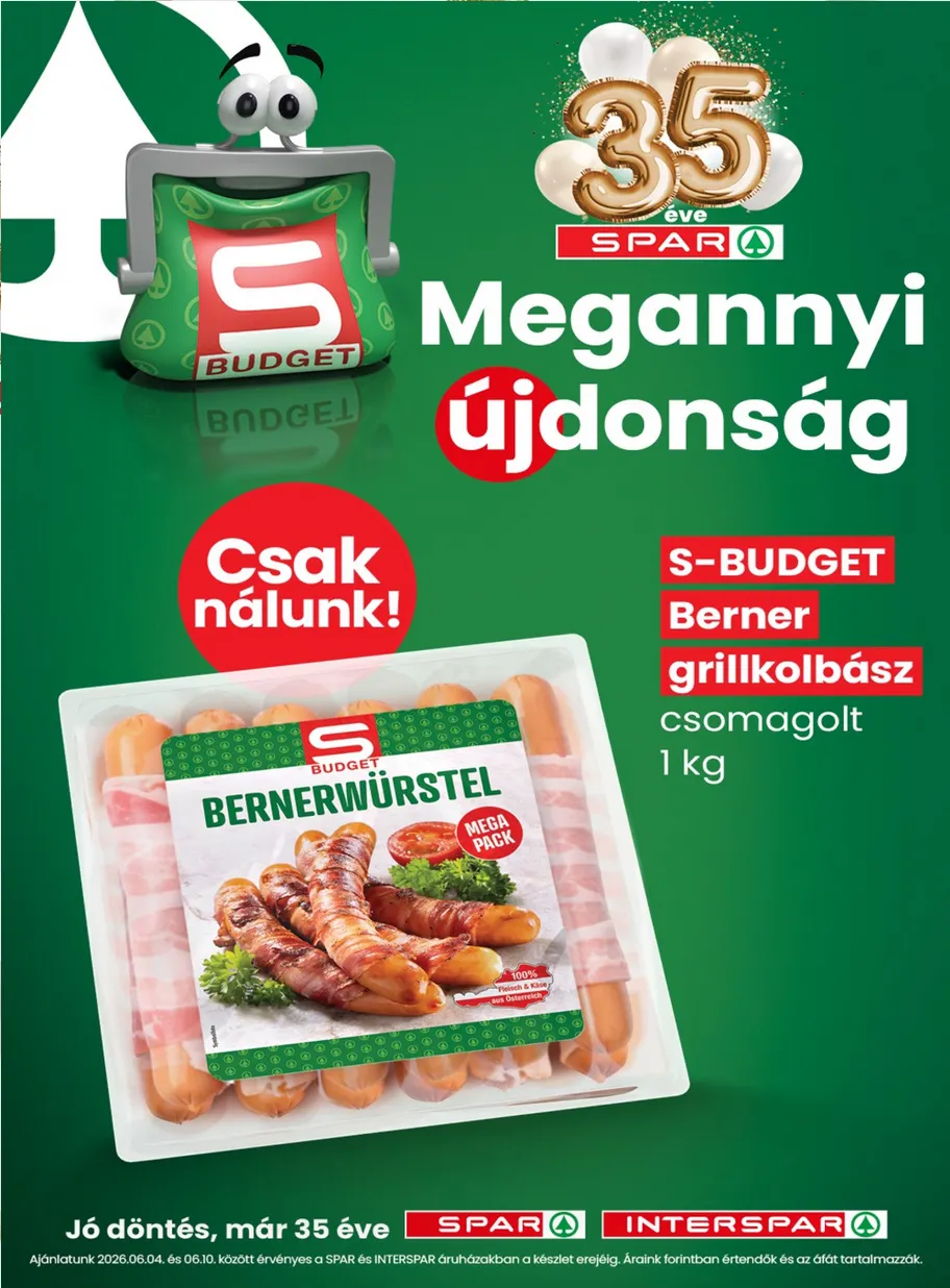 Katalógus SPAR legfrissebb ajánlatai június 4.-tól június 10.-ig 2026. - Oldal 4