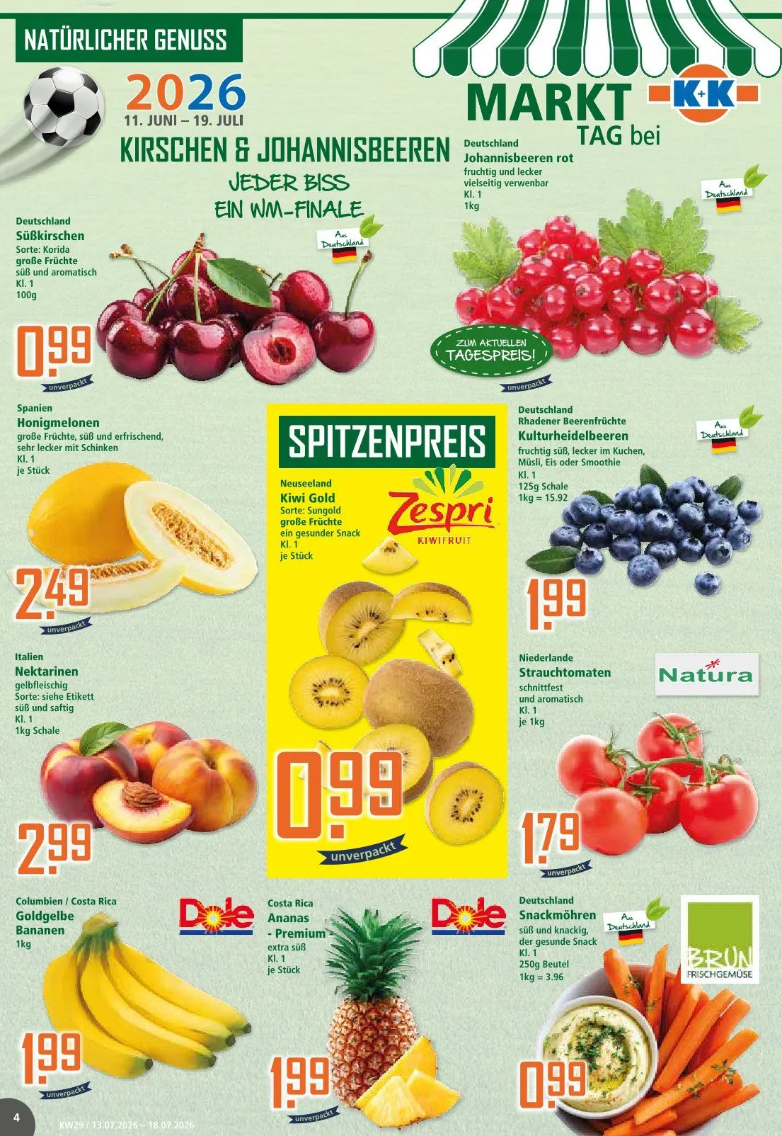 Klaas und Kock Prospekte von 13. Juli bis 18. Juli 2026 - Prospekt seite 4