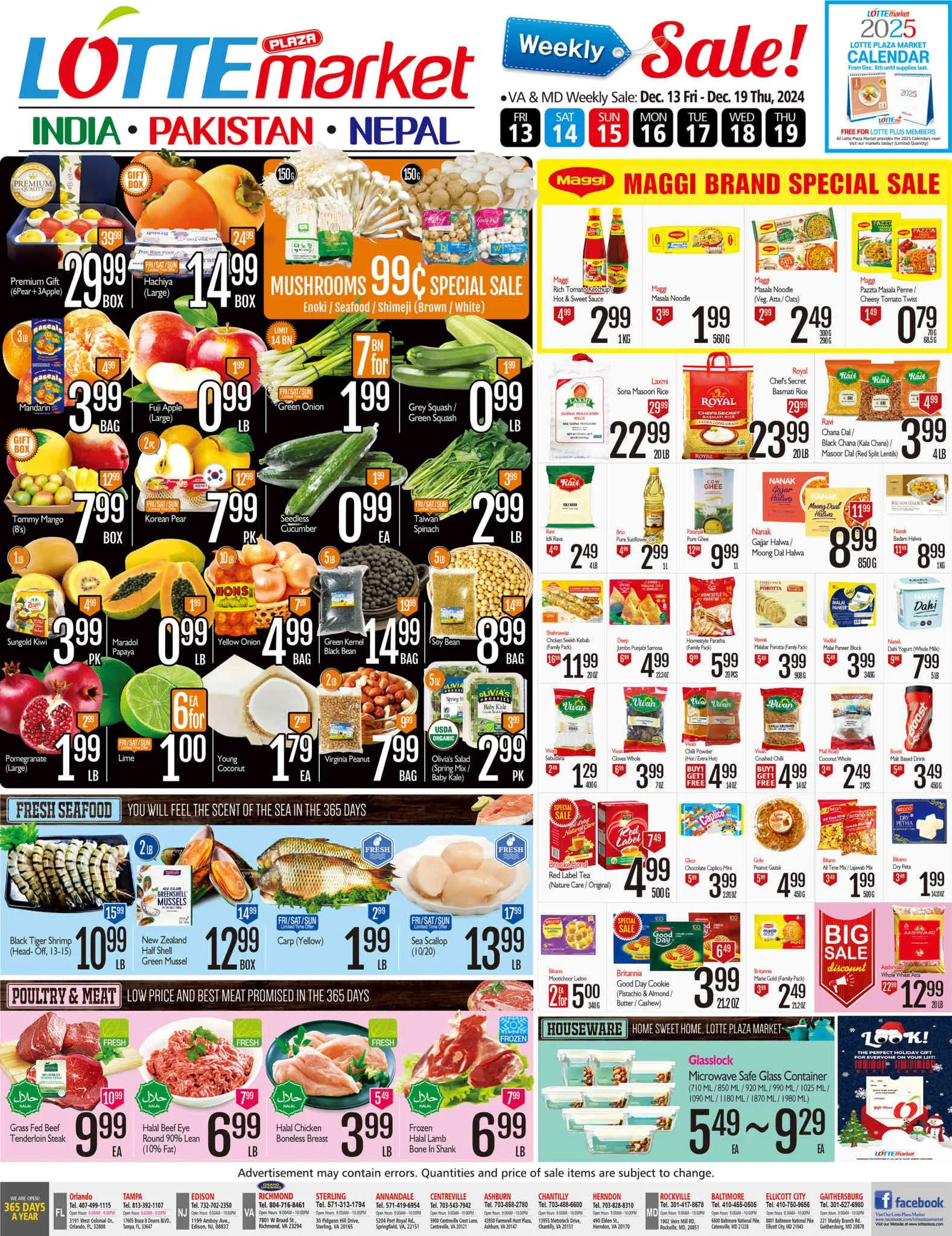 Weekly ad Lotte Plaza Market Deals from December 17 to December 19 2024 - Page 1