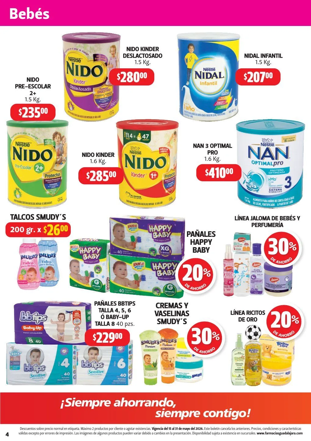 Catálogo de Ofertas Farmacia Guadalajara 15 de mayo al 31 de mayo 2026 - Pagina 4