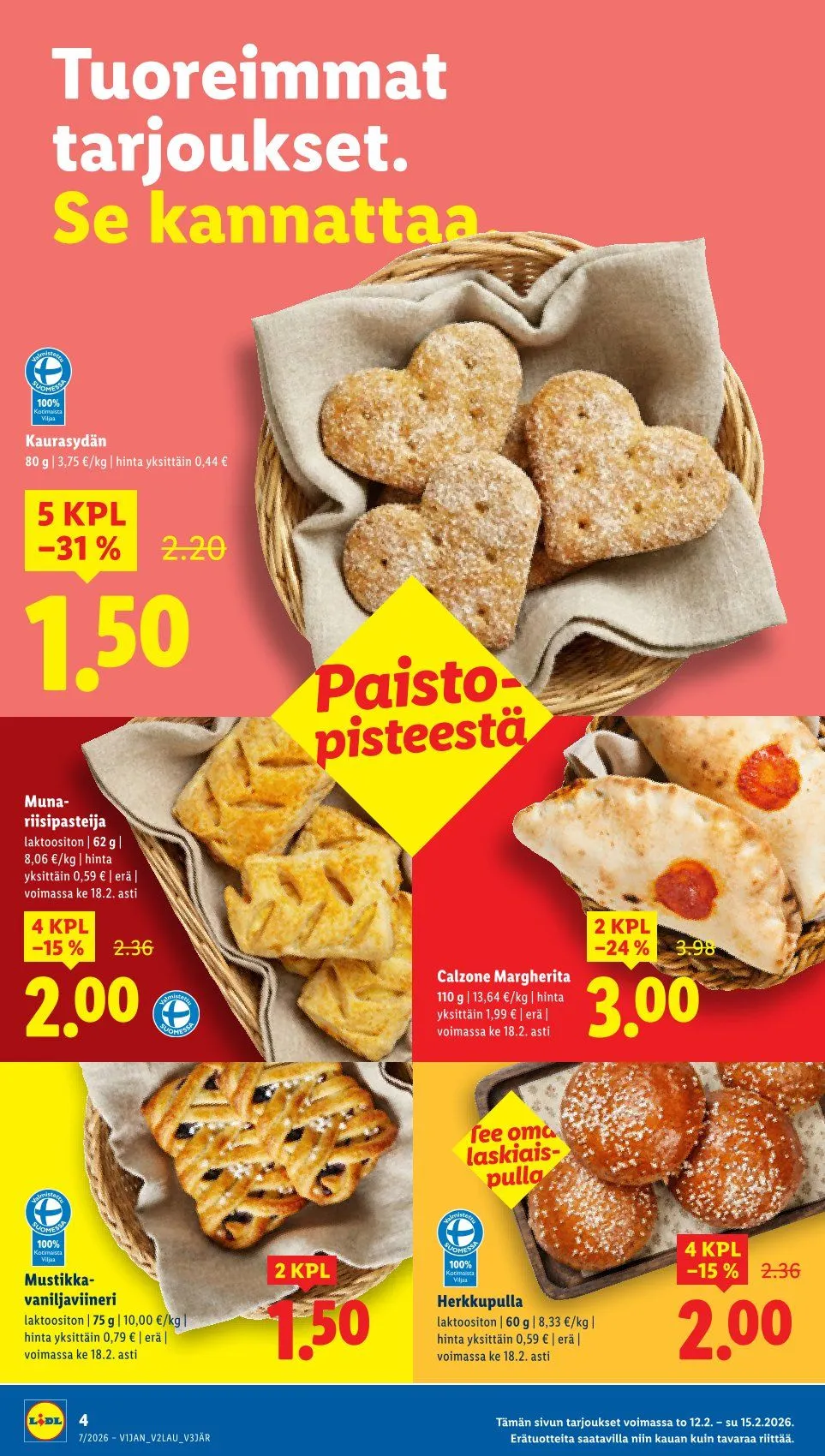 Kaupan Lidl Tarjoukset voimassa alkaen 12. helmikuuta - 15. helmikuuta 2026 - Tarjouslehti sivu 4