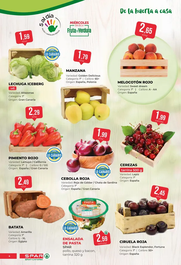 Catálogo de SPAR Gran Canaria Ofertas 26 de junio al 9 de julio 2026 - Página 4