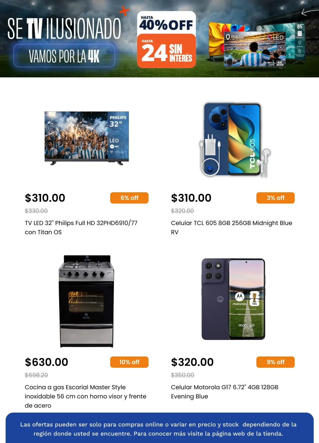 Ofertas de Cetrogar Ofertas 13 de julio al 1 de agosto 2026 - Página 4 del catálogo