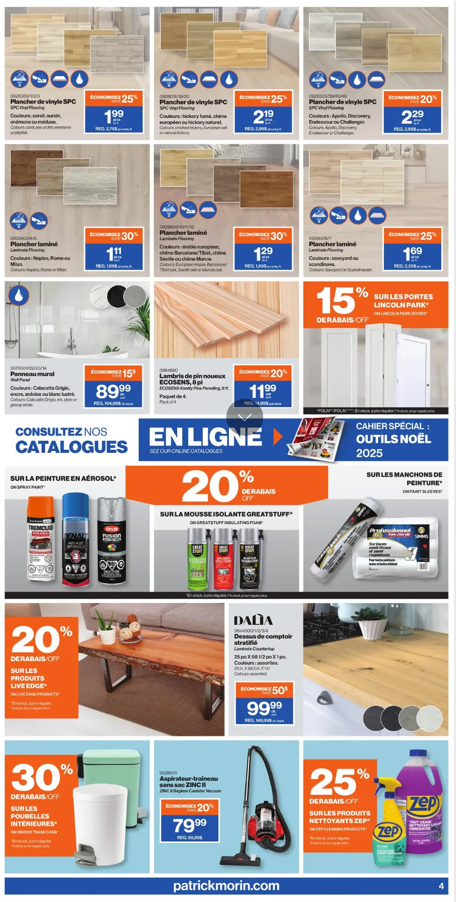 Patrick Morin Sales from December 11 to December 24 2025 - flyer page 4