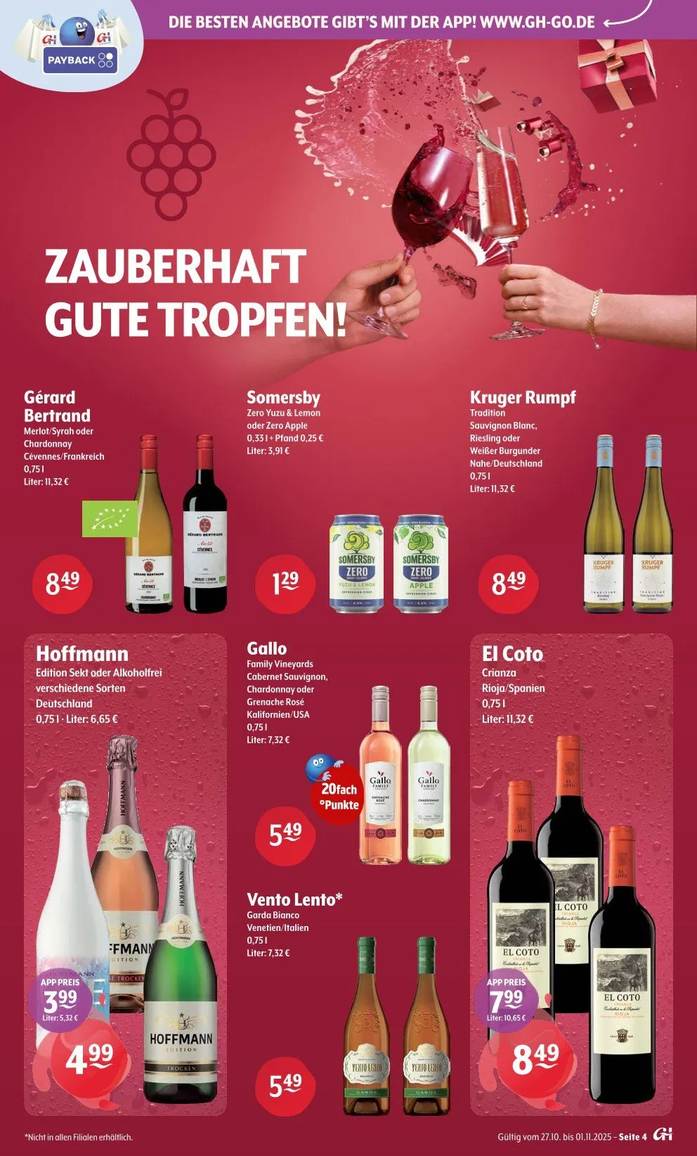 Trink und Spare Prospekte von 27. Oktober bis 1. November 2025 - Prospekt seite 4