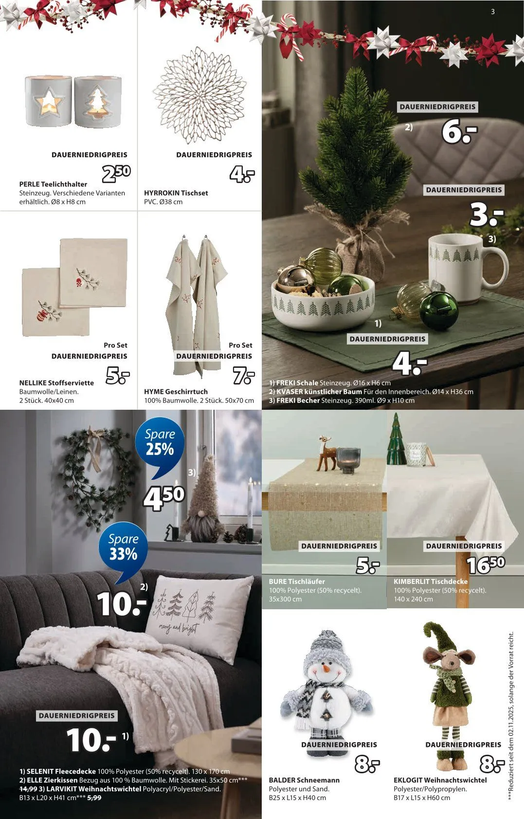 JYSK Angebote von 19. Oktober bis 29. November 2025 - Prospekt seite 3