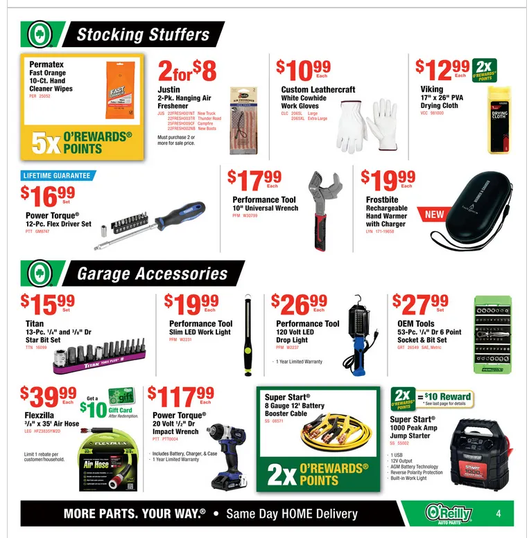 Weekly ad O'Reilly Auto Parts  Sales from November 26 to December 30 2025 - Page 4