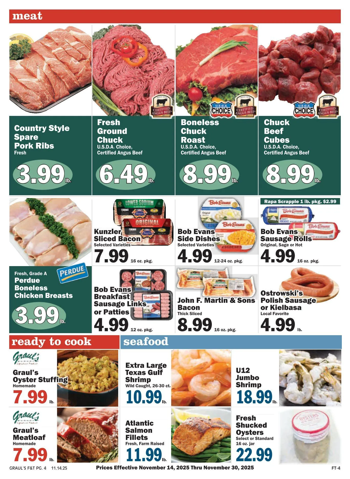 Weekly promotion Graul's Market Sales spanning from November 14 to November 30 2025 - Page 4 for Catalogue 365