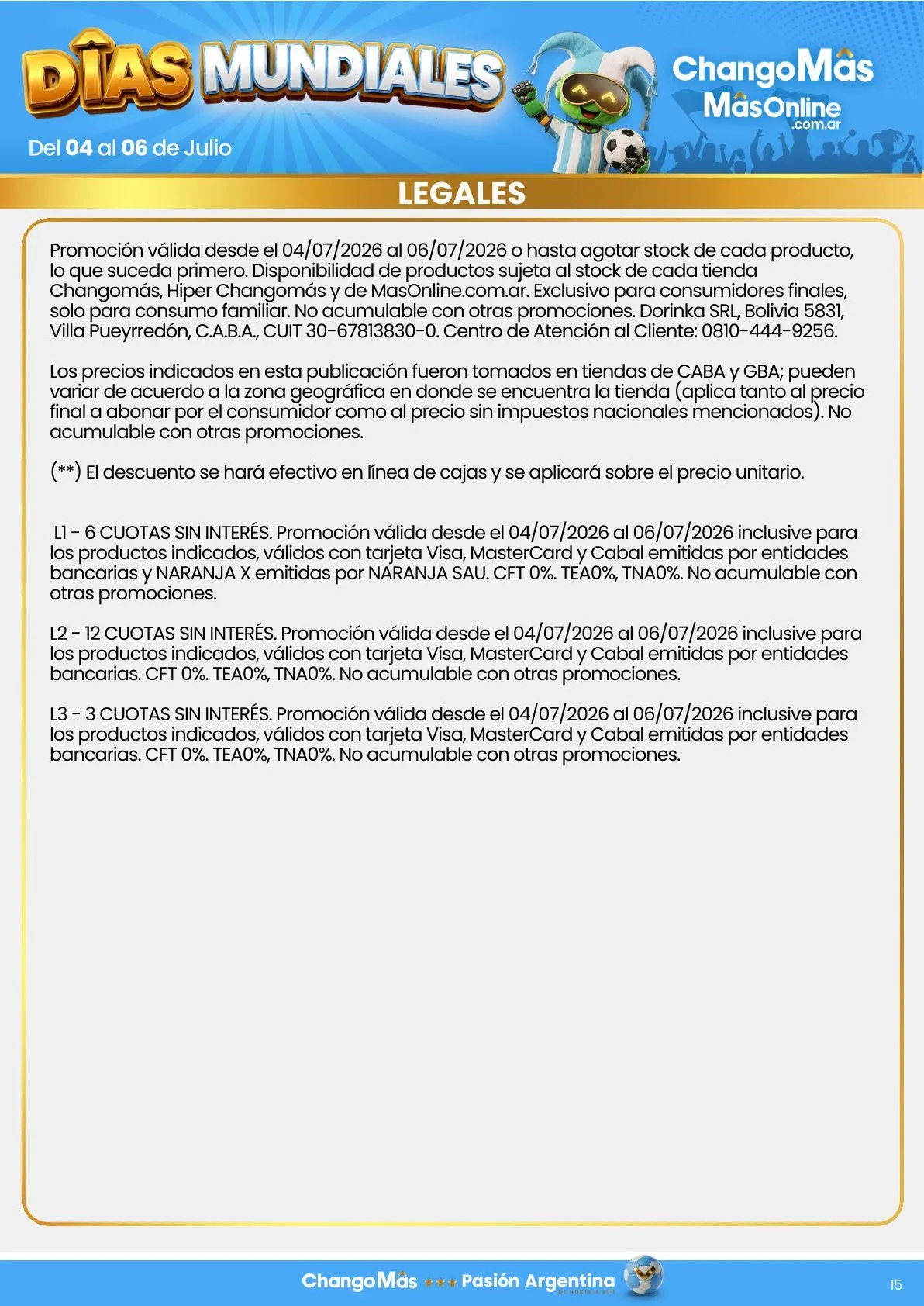 Ofertas de Changomas Ofertas 4 de julio al 6 de julio 2026 - Página 4 del catálogo