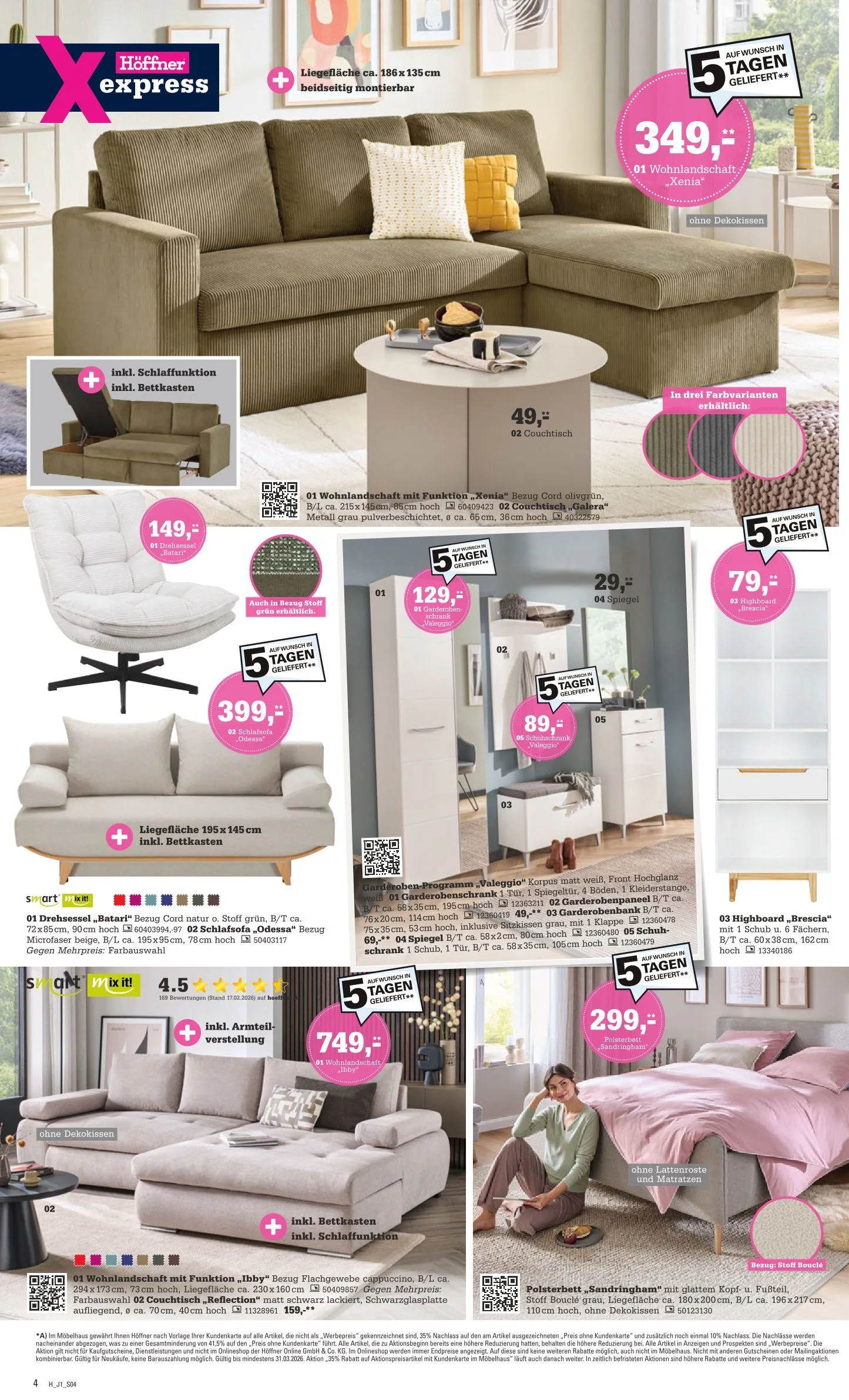 Höffner Angebote von 25. März bis 31. März 2026 - Prospekt seite 4