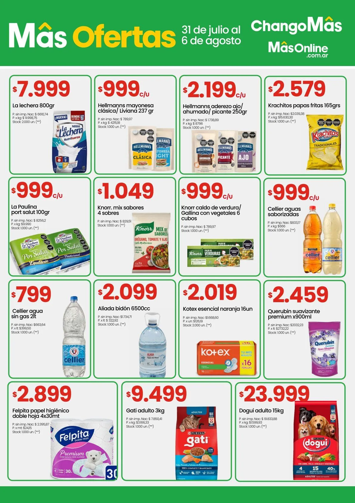 Ofertas de Ofertas Changomas 31 de julio al 6 de agosto 2025 - Página 4 del catálogo