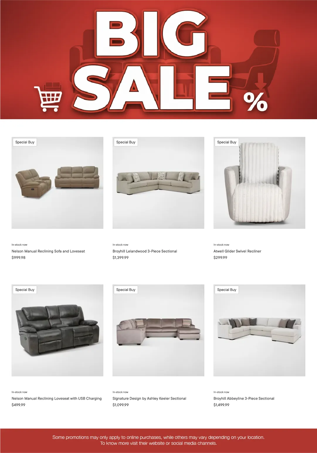 Weekly ad Value City Furniture Sales from September 22 to October 3 2025 - Page 3