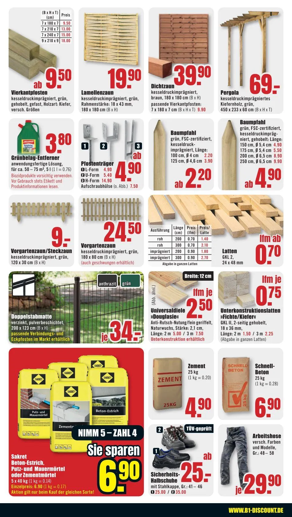 Prospekt B1 Discount Baumarkt  von 31. Januar bis 6. Februar 2026 - Prospekt seite 4