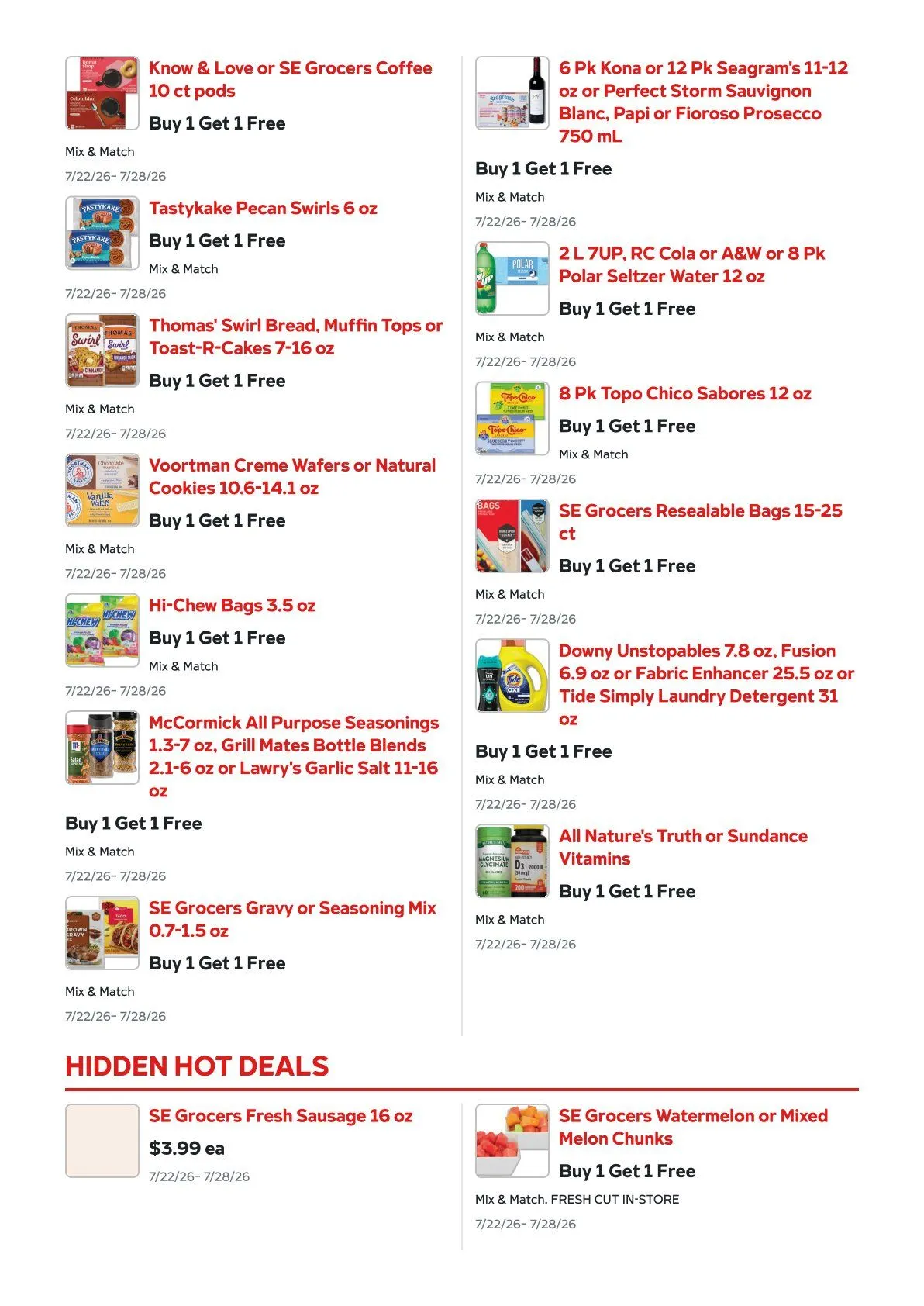 Weekly ad Harveys Supermarket  from July 22 to July 28 2026 - Page 4