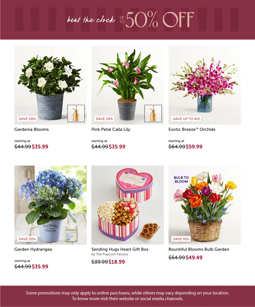 Weekly promotion 1-800 Flowers Sales spanning from April 9 to April 30 2026 - Page 3 for Catalogue 365