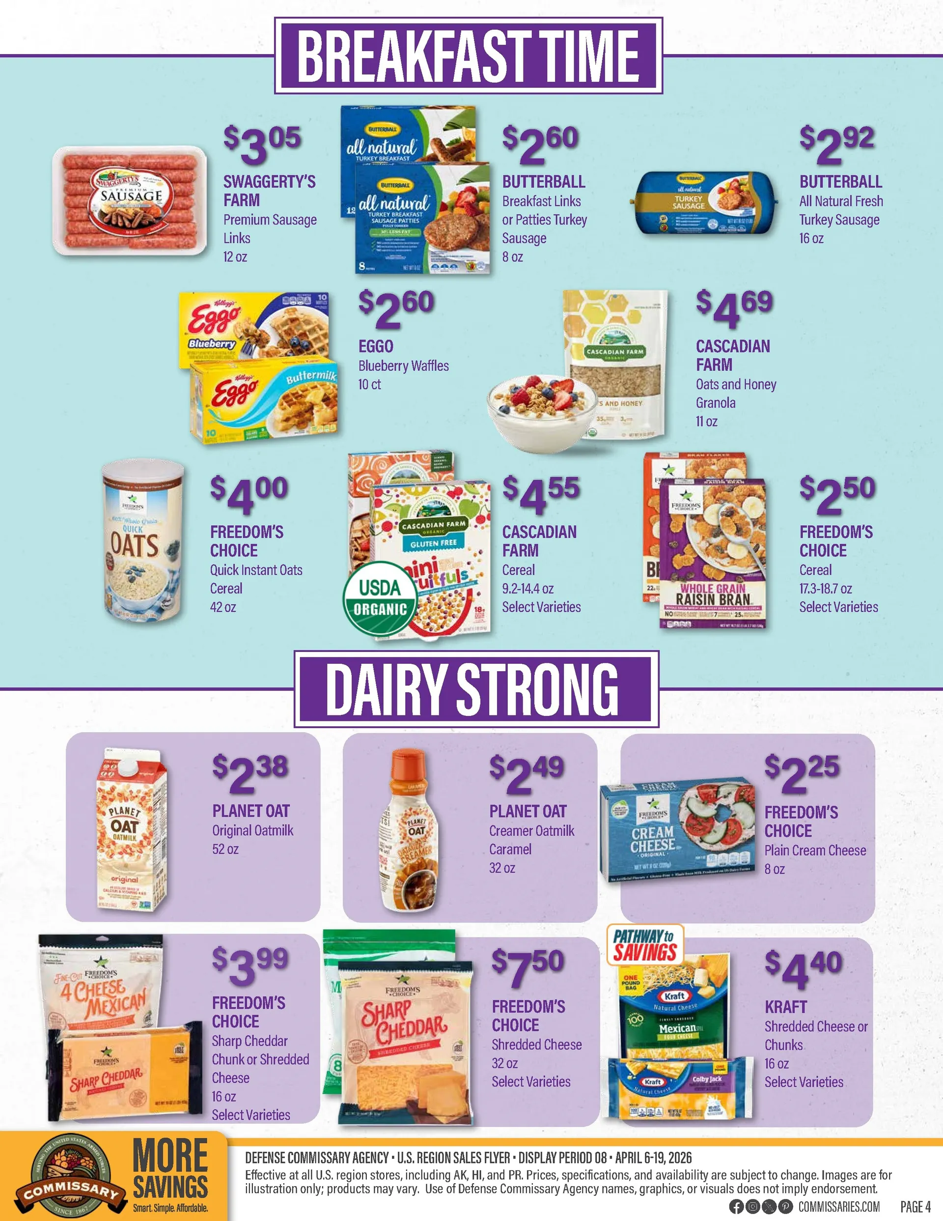 Weekly promotion  Commissary Sales spanning from April 6 to April 19 2026 - Page 4 for Catalogue 365