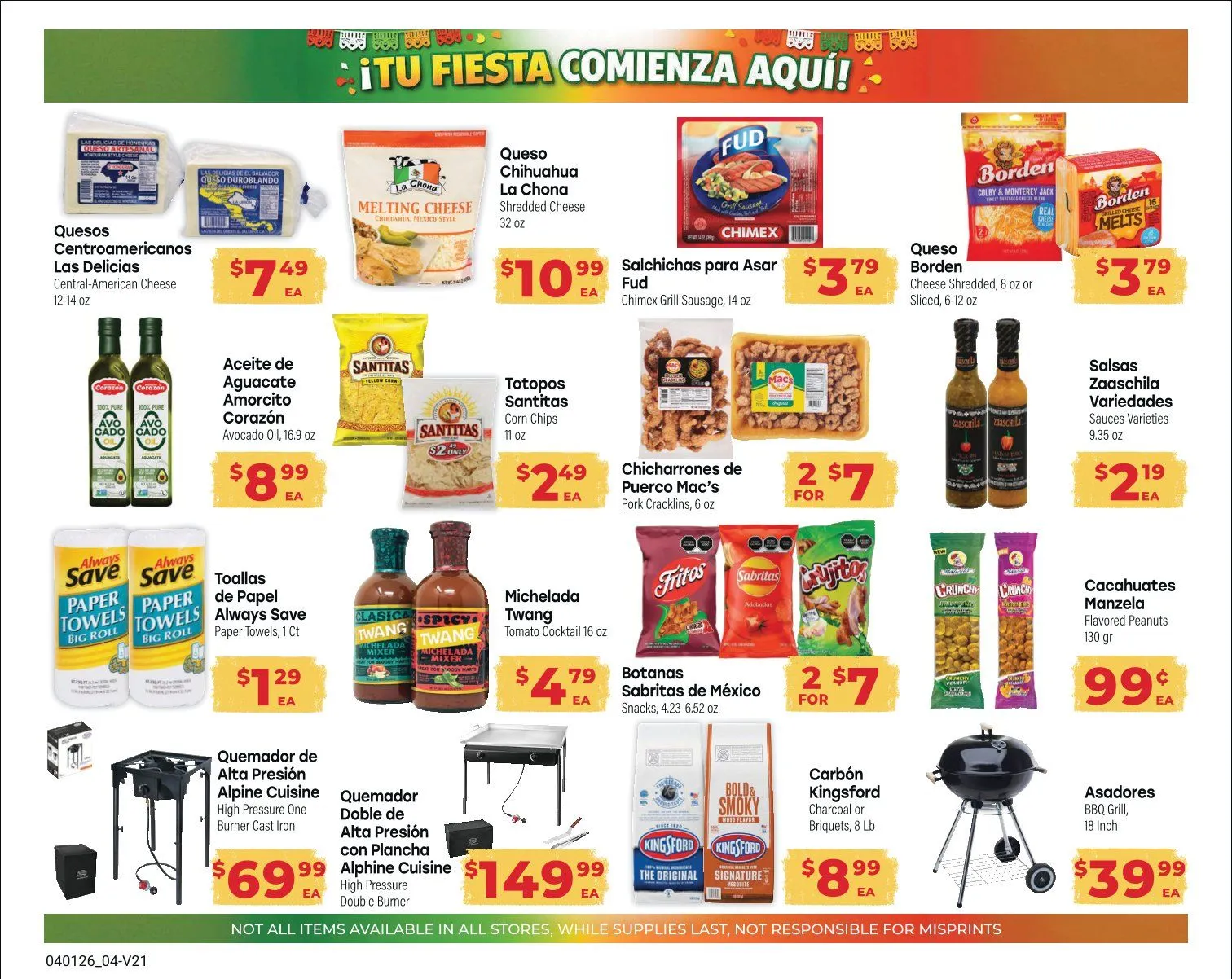 Weekly promotion El Rancho Sales spanning from April 1 to April 28 2026 - Page 4 for Catalogue 365