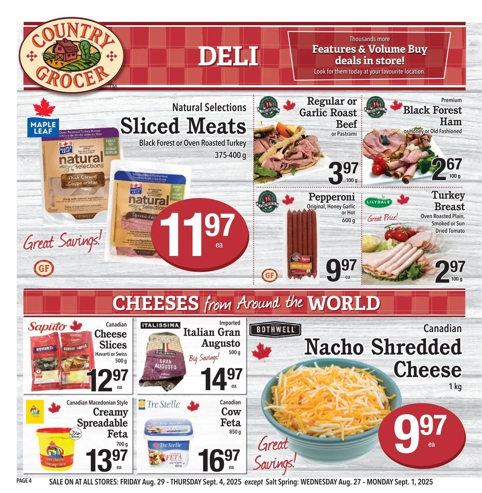 Country Grocer Sales from September 4 to September 10 2025 - flyer page 4