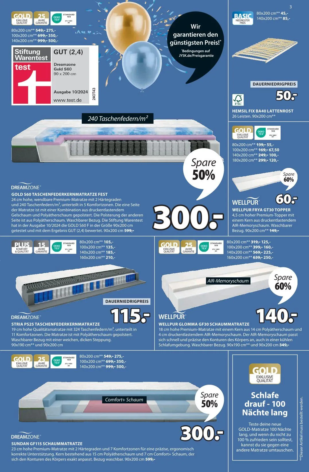 JYSK Prospekt von 31. März bis 3. Mai 2025 - Prospekt seite 4