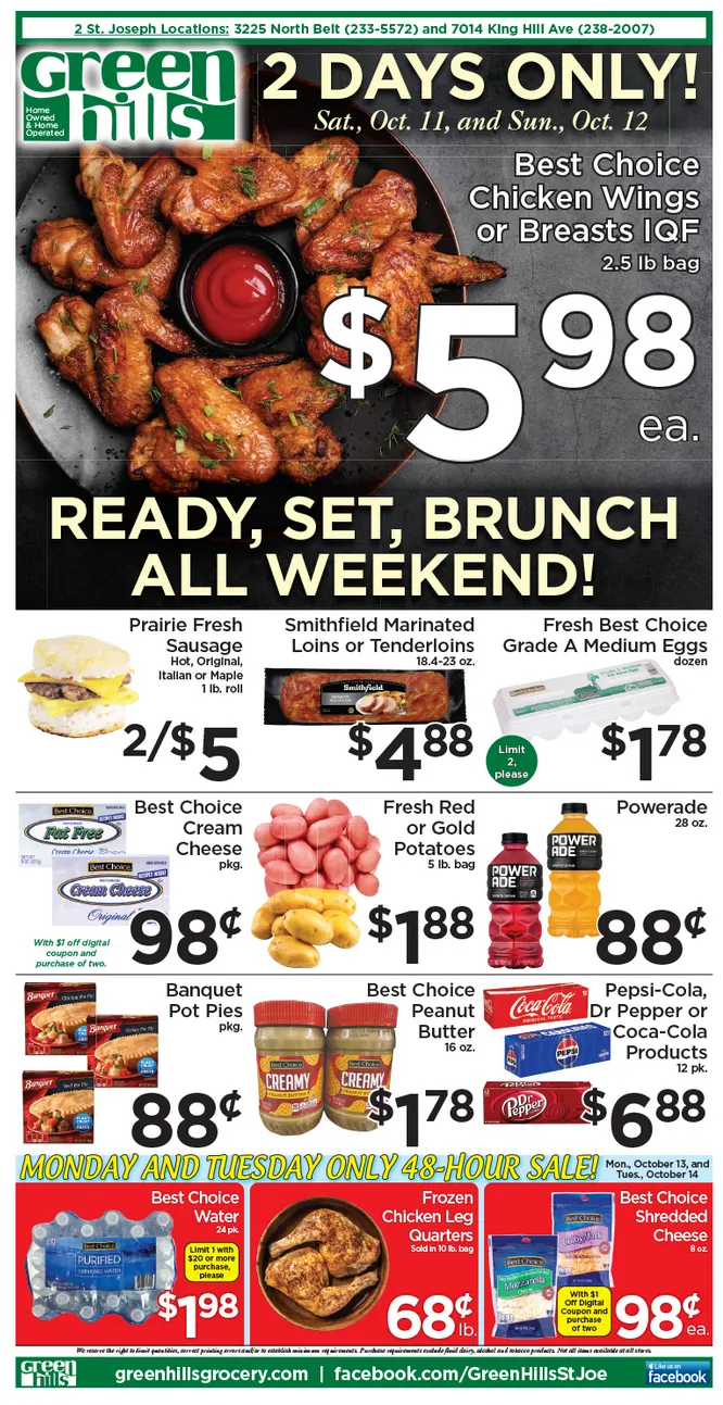 Weekly promotion Green Hills Grocery Sales spanning from October 8 to October 14 2025 - Page 4 for Catalogue 365