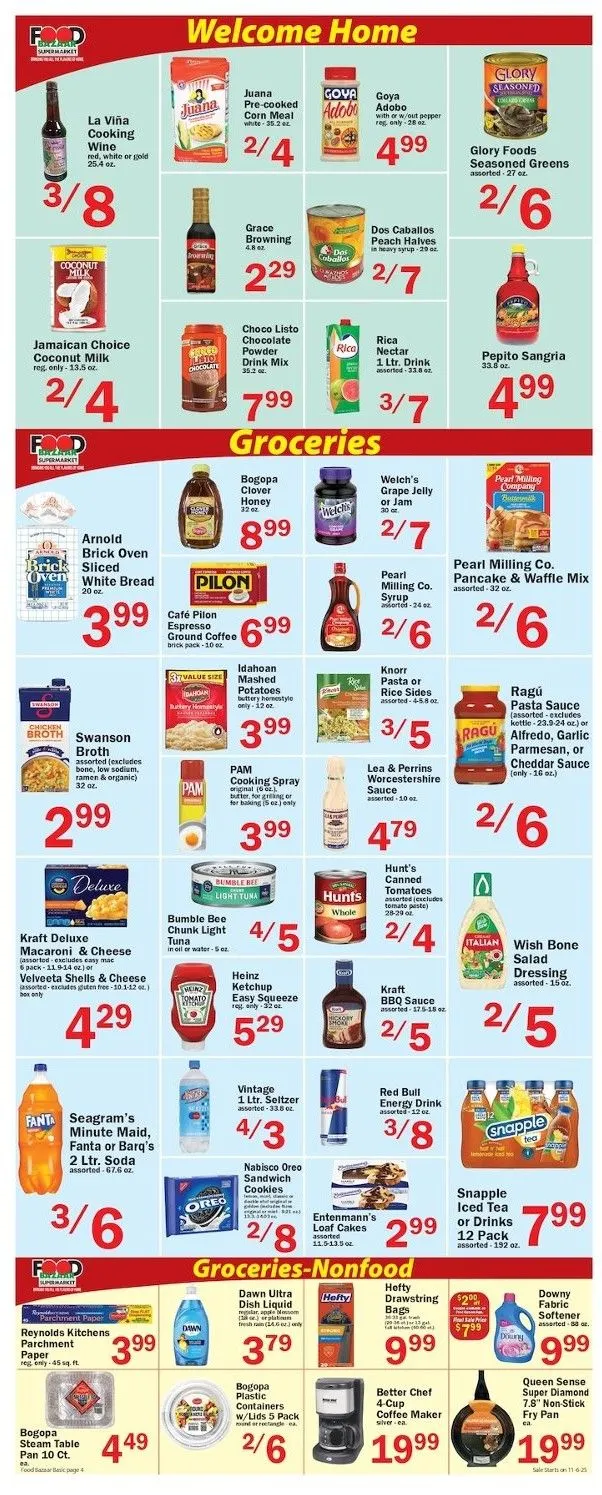 Weekly ad Food Bazaar Sales from November 6 to November 12 2025 - Page 4