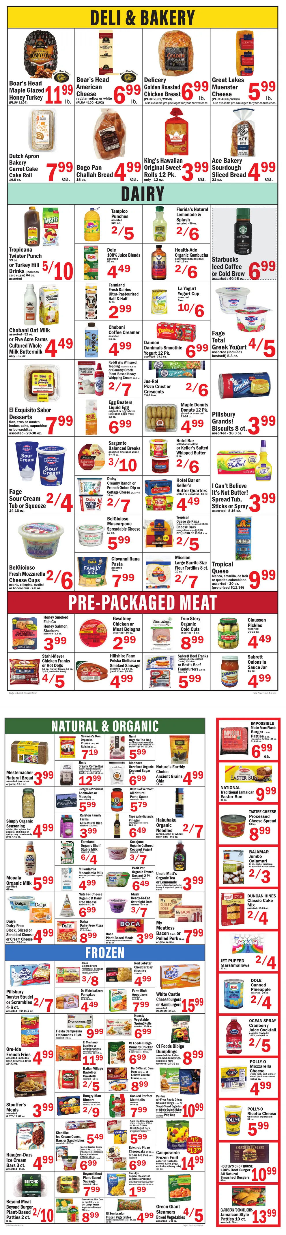 Weekly promotion Food Bazaar Sales spanning from April 2 to April 8 2026 - Page 4 for Catalogue 365