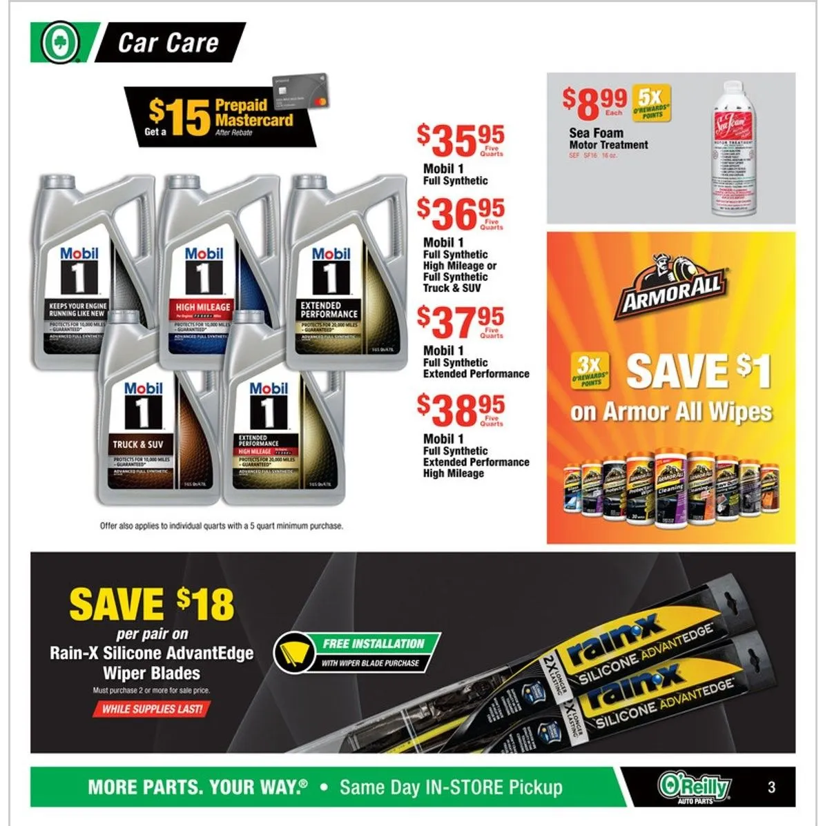 Weekly ad O'Reilly Auto Parts Sales from June 25 to July 30 2025 - Page 3