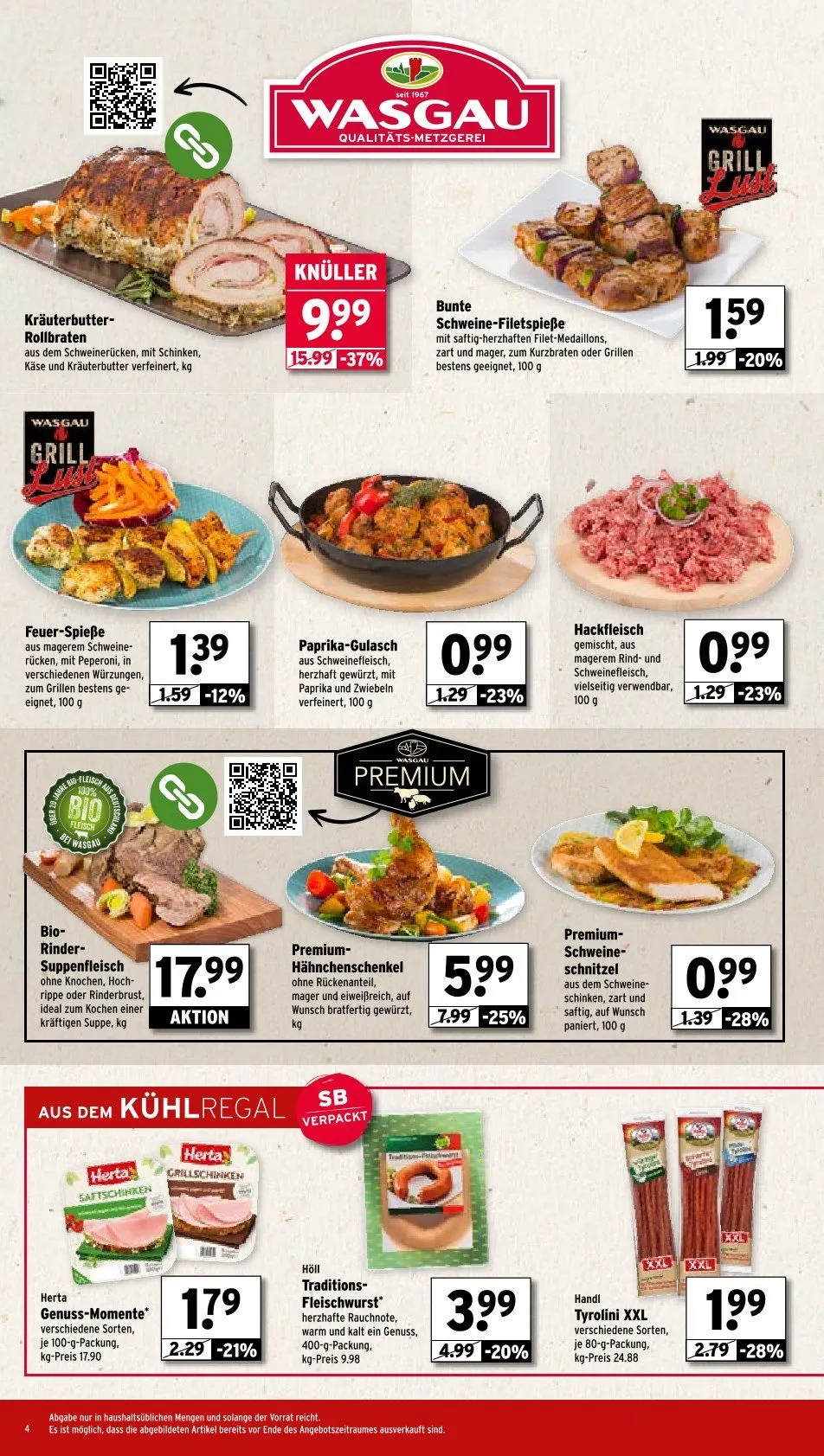 Wasgau Angebote von 25. August bis 30. August 2025 - Prospekt seite 4