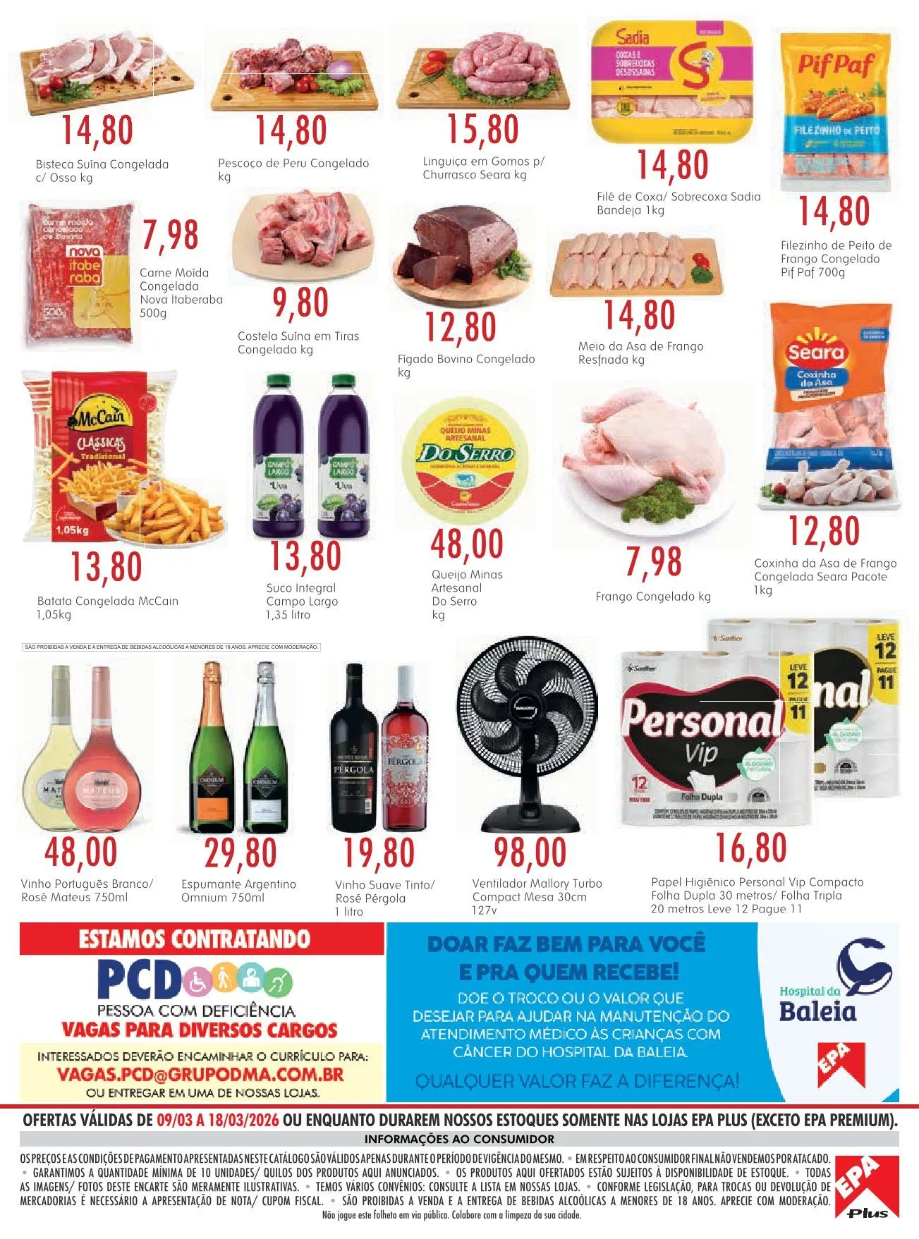 Encarte de  Folhetos EPA  9 de março até 20 de março 2026 - Pagina 4