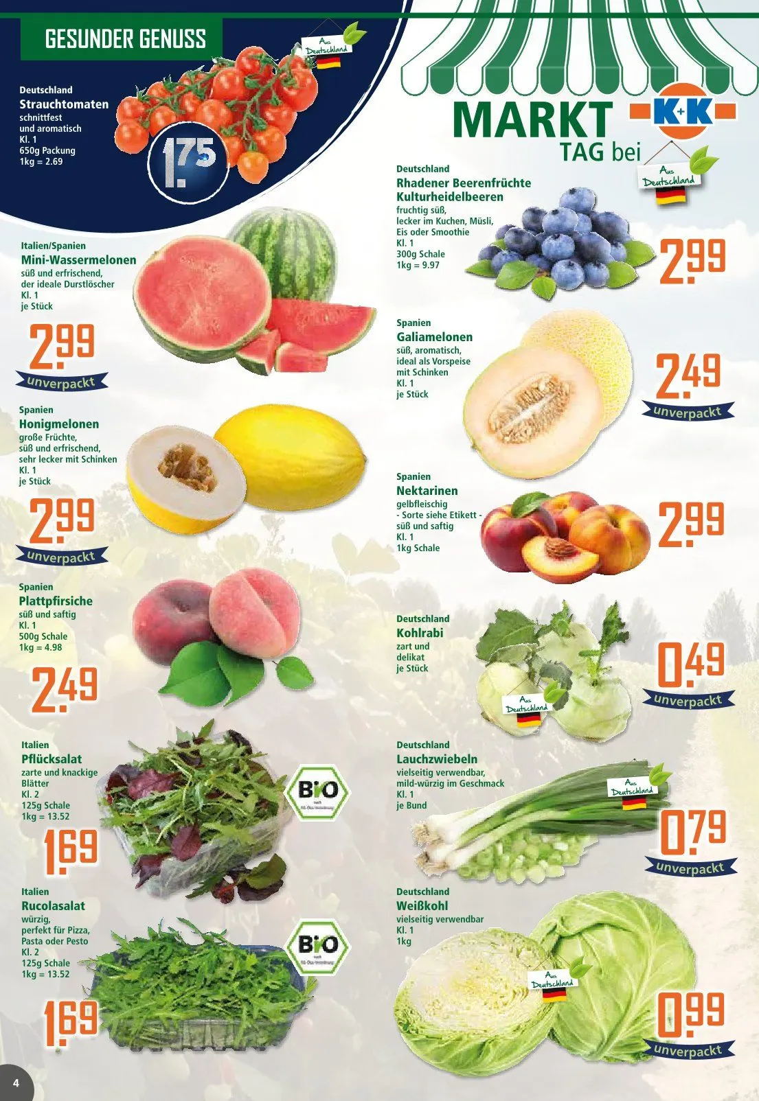 Klaas und Kock Prospekte von 21. Juli bis 26. Juli 2025 - Prospekt seite 4