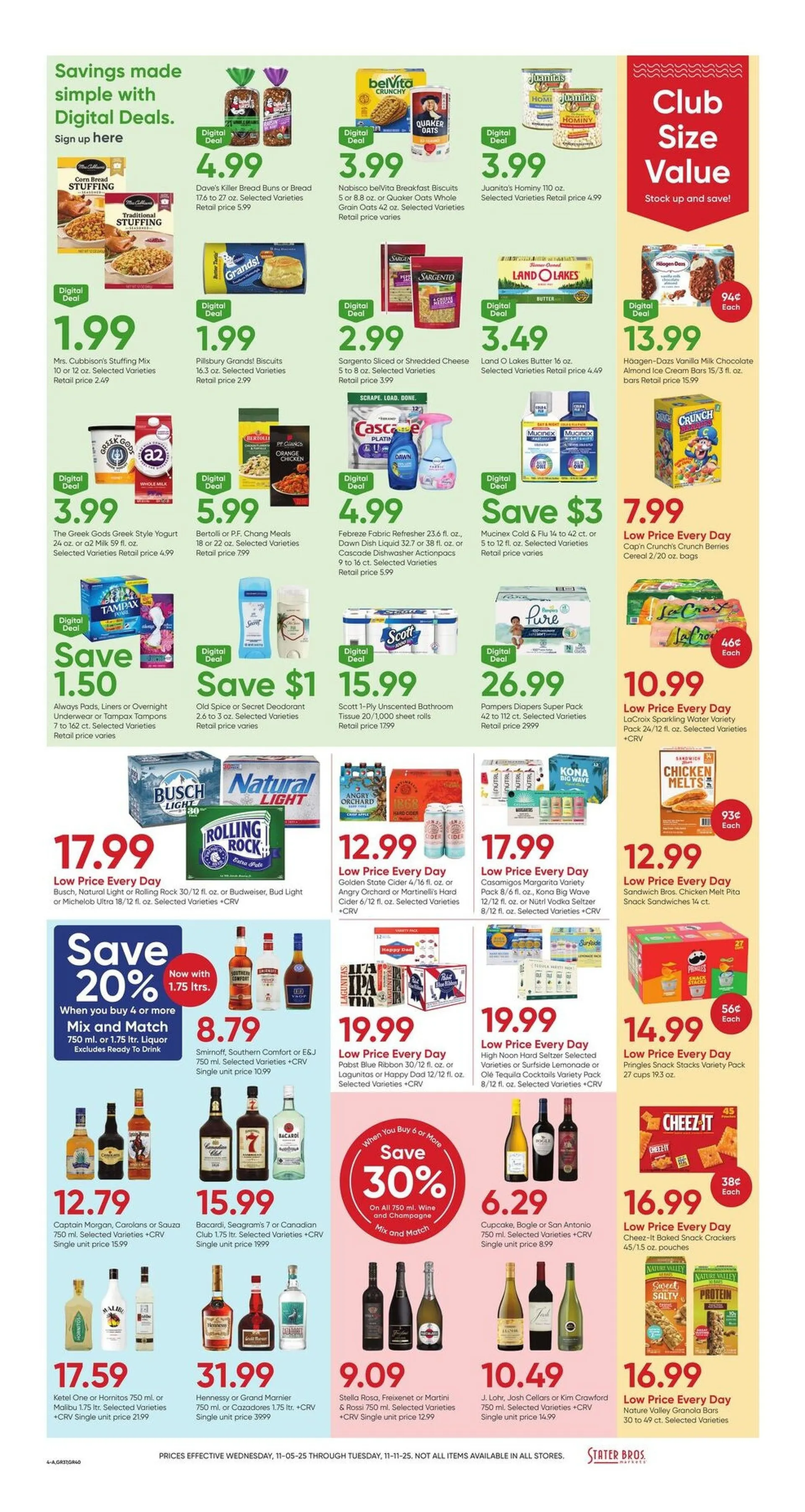 Weekly ad Stater Bros. Sales from November 5 to November 11 2025 - Page 4