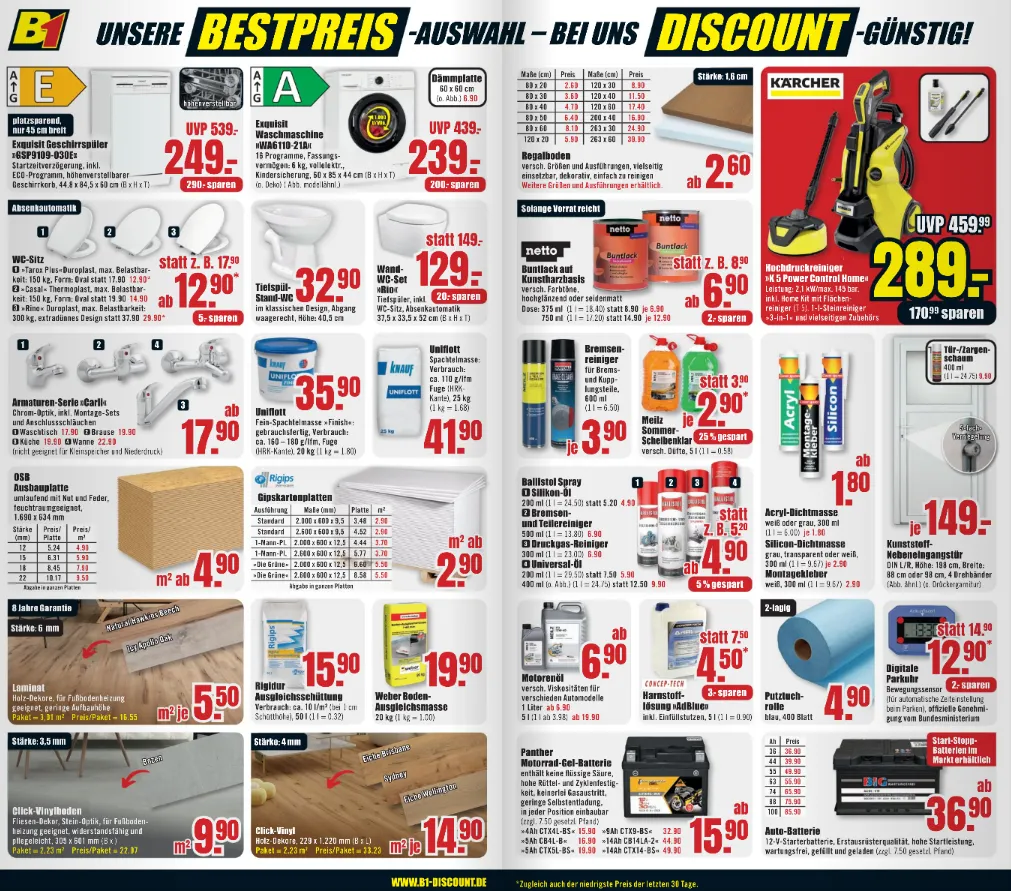 B1 Discount Baumarkt Angebote von 9. Mai bis 15. Mai 2026 - Prospekt seite 4