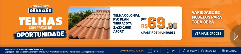 Encarte de Folhetos Obramax  18 de junho até 1 de julho 2026 - Pagina 4