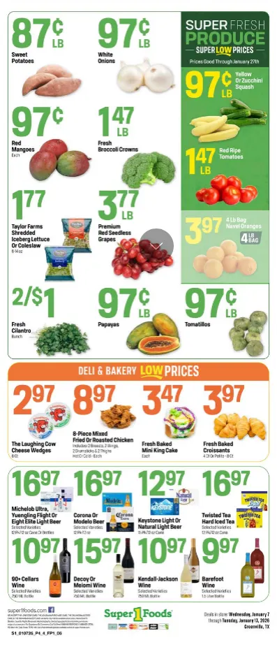 Weekly ad Super 1 Foods Sales from January 7 to January 13 2026 - Page 4