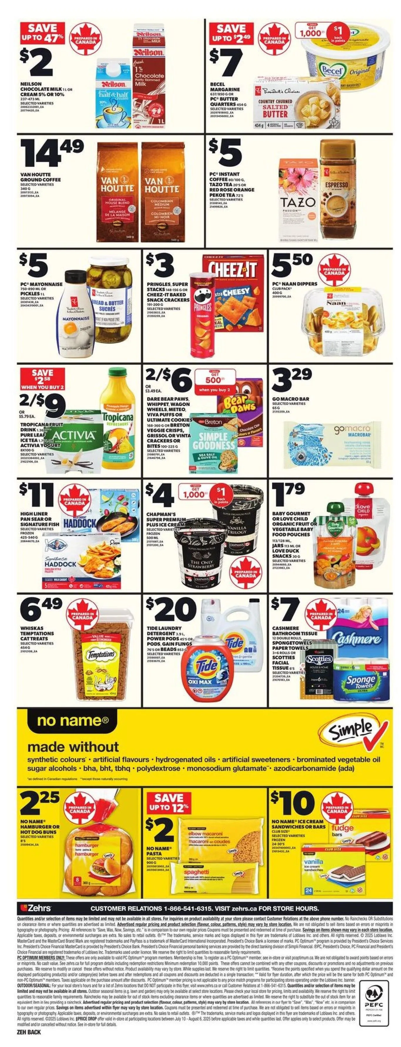 Zehrs flyers from July 10 to August 6 2025 - flyer page 4