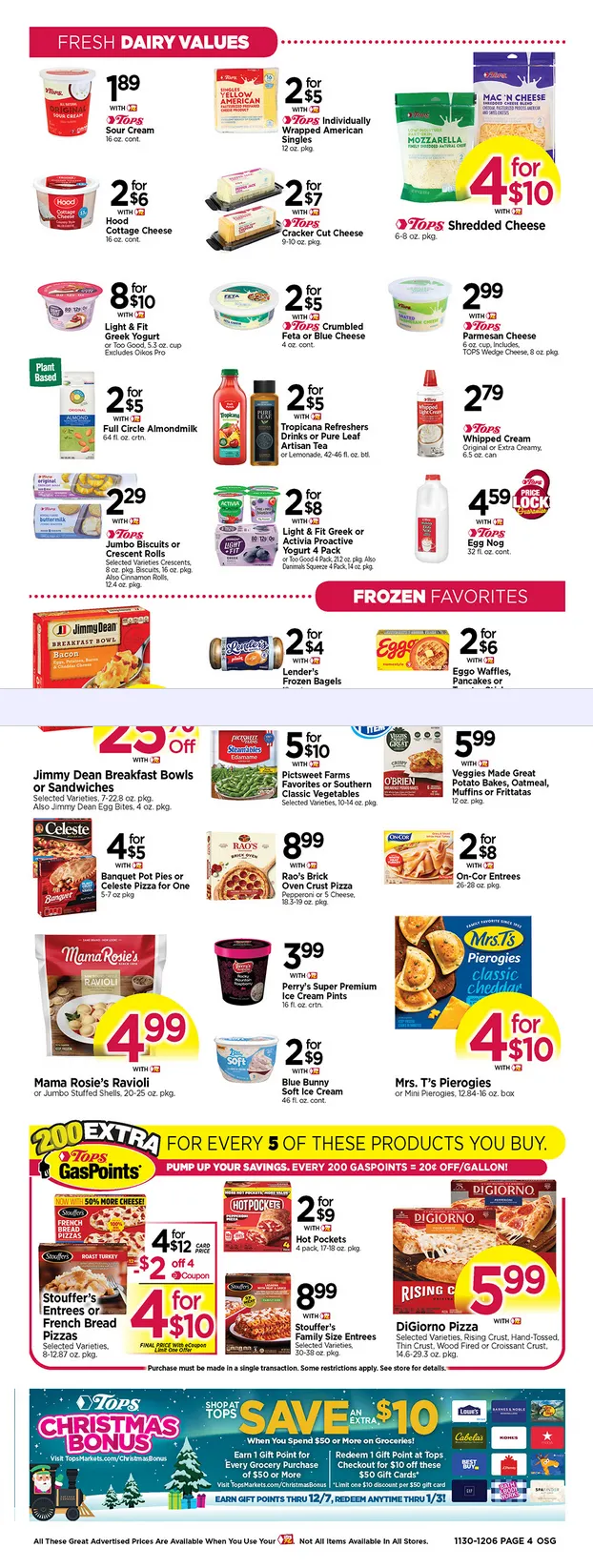 Weekly ad Tops Friendly Markets Sales from November 30 to December 6 2025 - Page 4