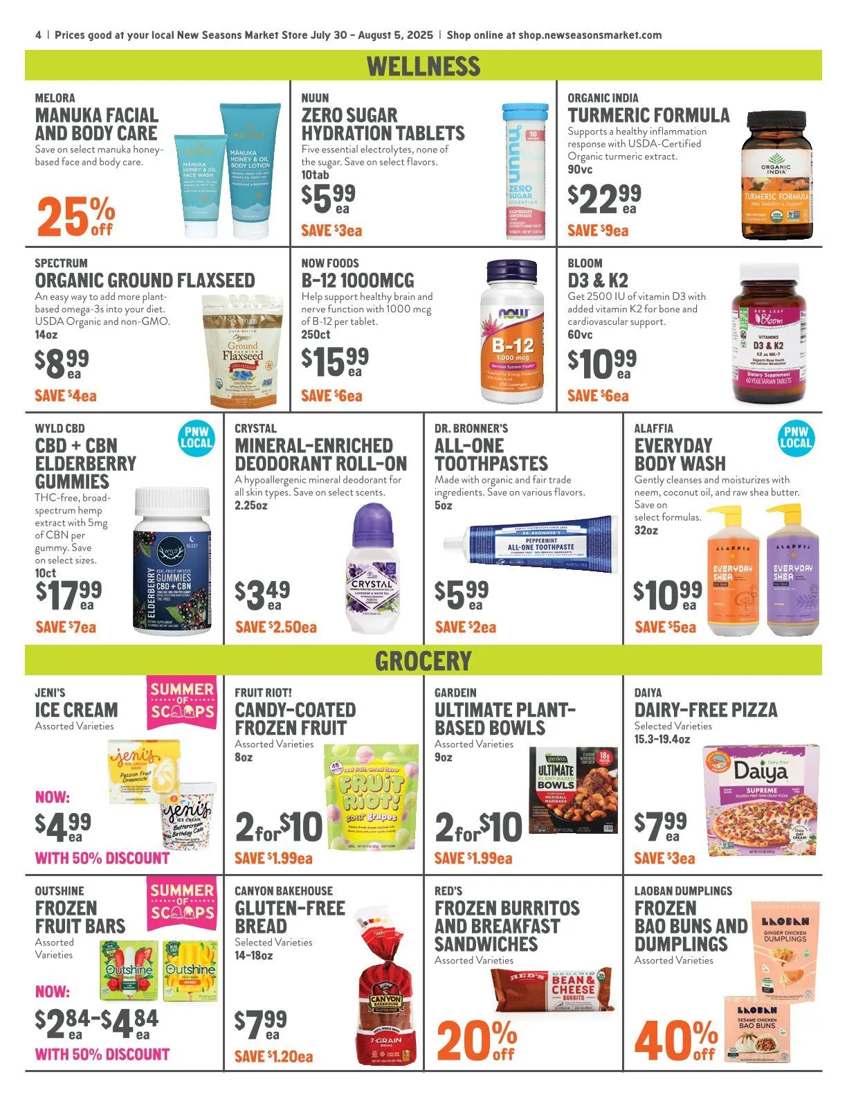 Weekly ad New Seasons Market Sales from July 30 to August 5 2025 - Page 4
