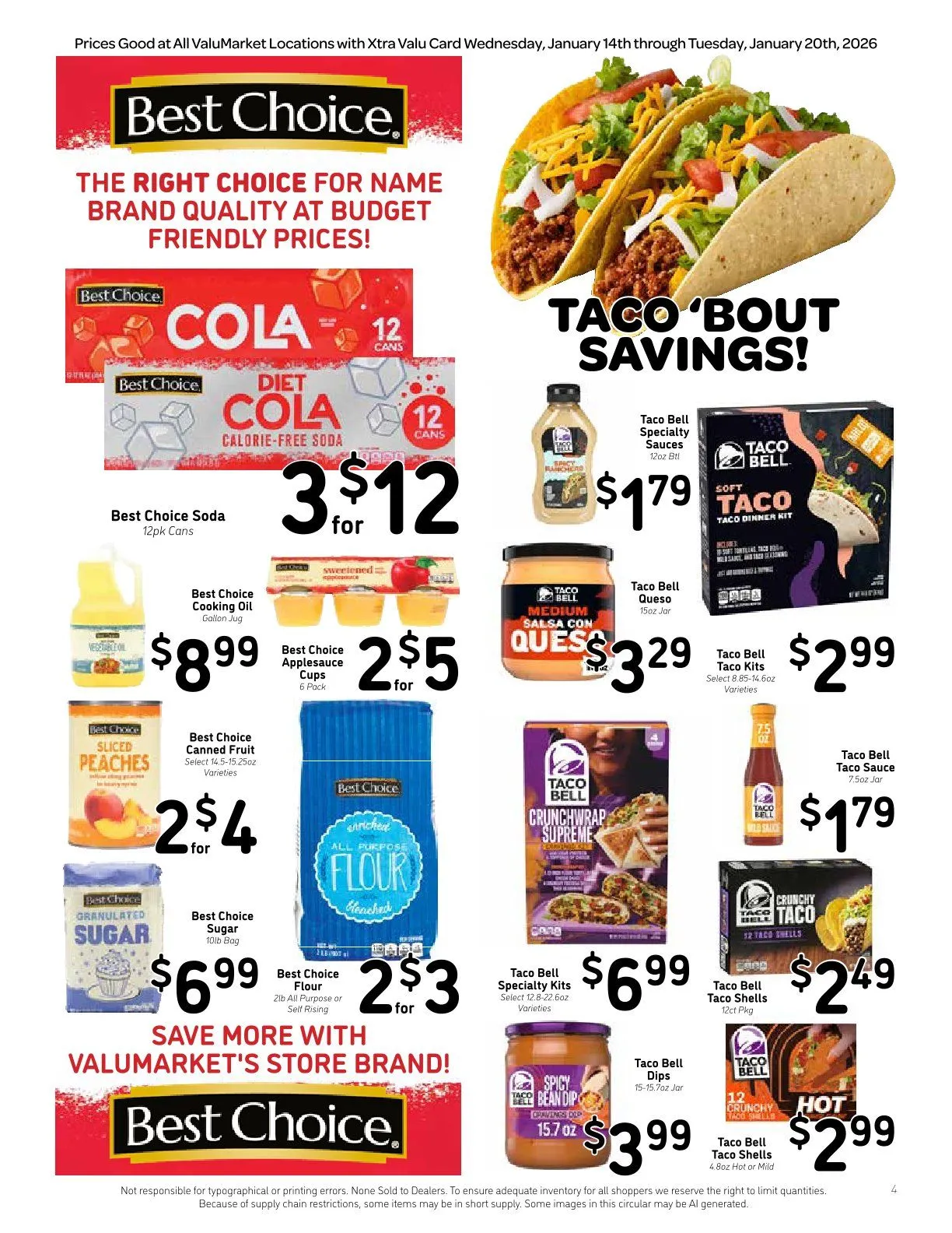 Weekly ad ValuMarket Sales from January 14 to January 20 2026 - Page 4