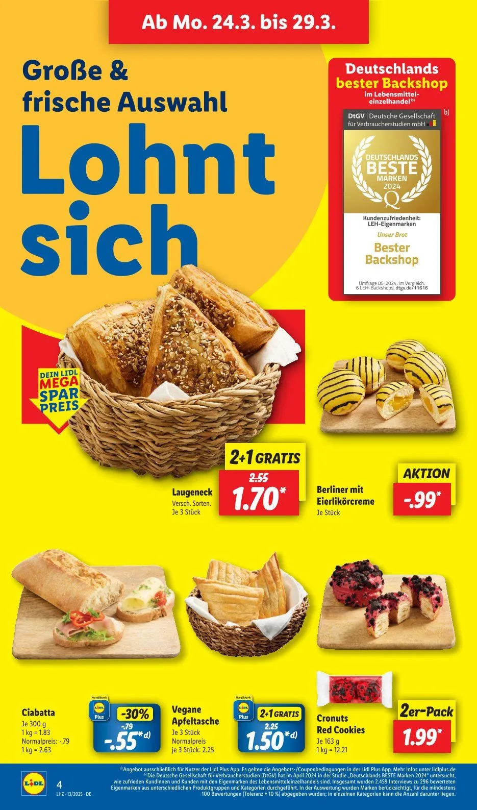 Lidl Prospekt von 24. März bis 29. März 2025 - Prospekt seite 4