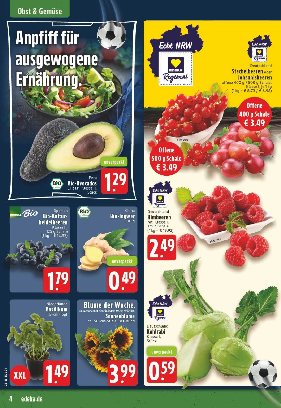 Edeka Angebote von 22. Juni bis 27. Juni 2026 - Prospekt seite 4
