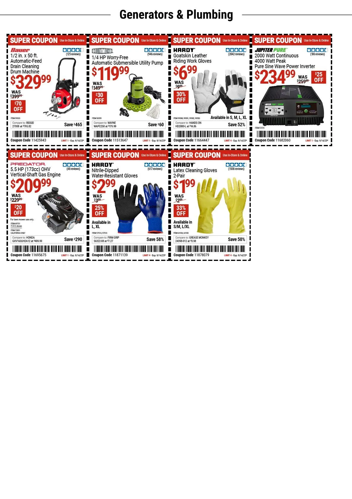 Weekly ad Harbor Freight coupons from September 2 to September 14 2025 - Page 3