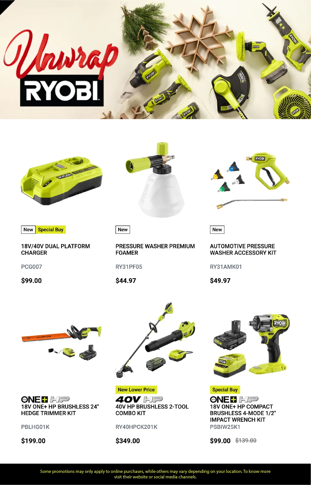 Weekly promotion Ryobi Sales spanning from November 25 to December 6 2025 - Page 3 for Catalogue 365