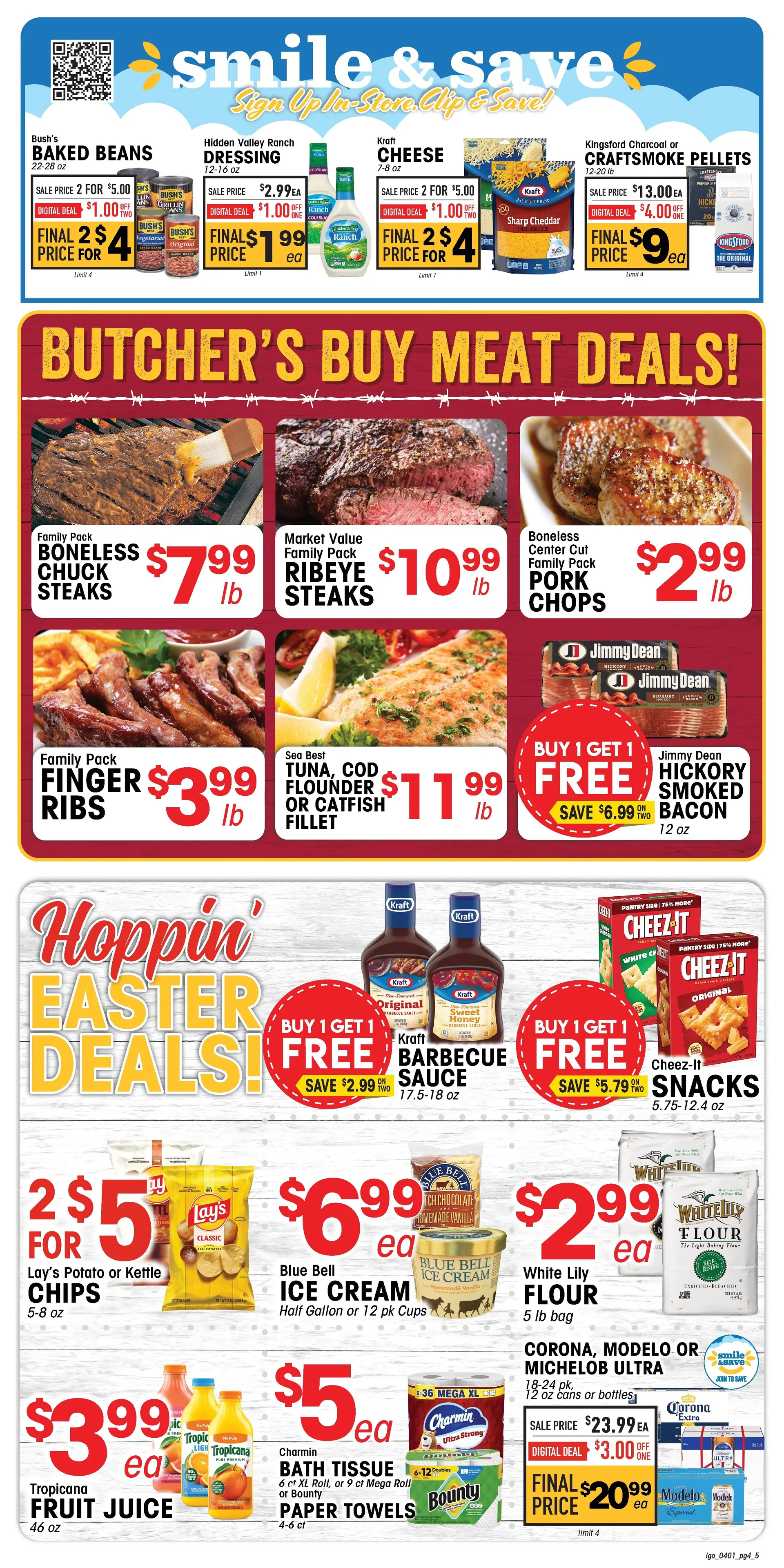 Weekly promotion IGA Sales spanning from April 1 to April 7 2026 - Page 4 for Catalogue 365