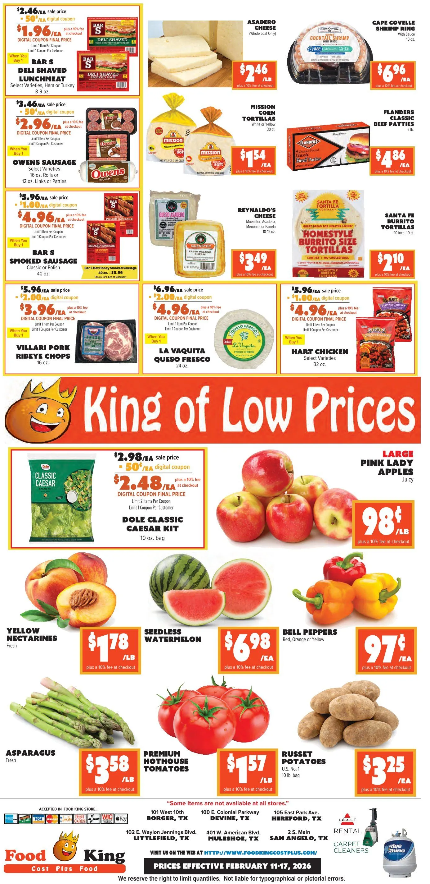 Weekly ad Food King logo. Current weekly ad Food King  from February 11 to February 17 2026 - Page 4