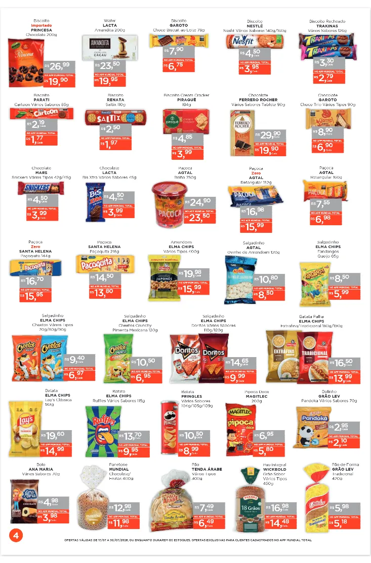 Encarte de Folhetos Supermercados Mundial  17 de julho até 30 de julho 2026 - Pagina 4